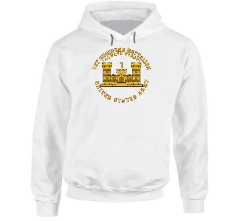 1st Engineer Battalion - Always First - Eng Branch Num - Us Army T Shirt, Hoodie and Premium