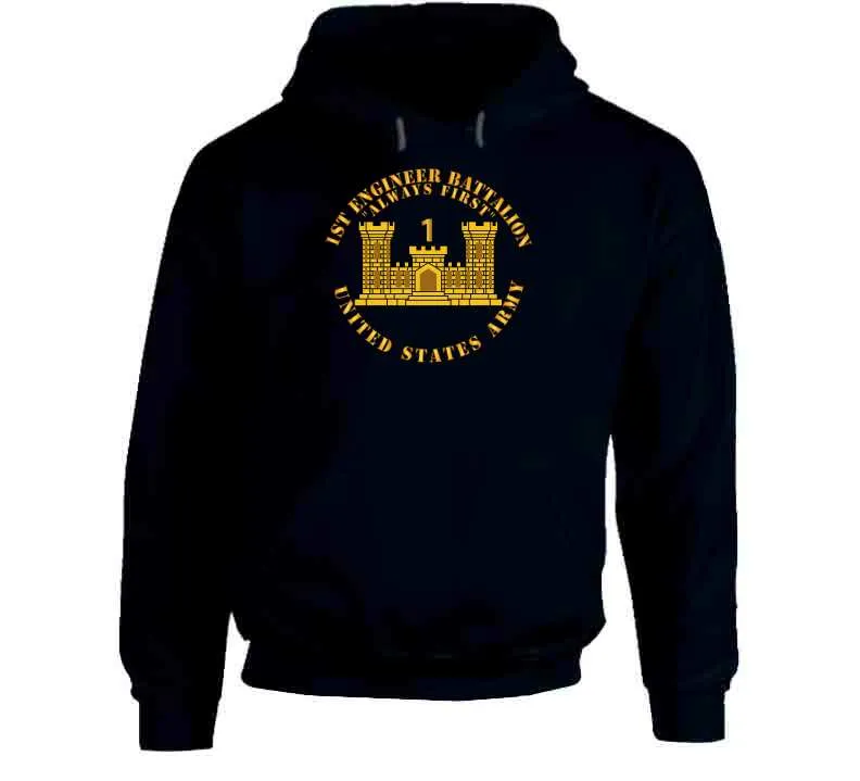 1st Engineer Battalion - Always First - Eng Branch Num - Us Army T Shirt, Hoodie and Premium