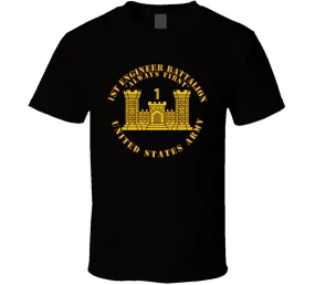 1st Engineer Battalion - Always First - Eng Branch Num - Us Army T Shirt, Hoodie and Premium
