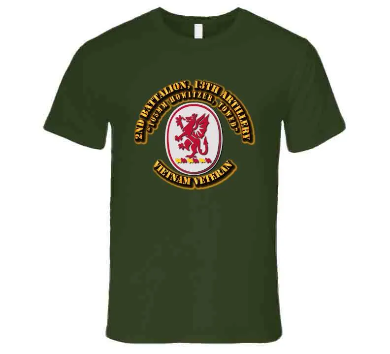 2nd Battalion, 13th Artillery Without Svc Ribbon T Shirt, Hoodie and Premium