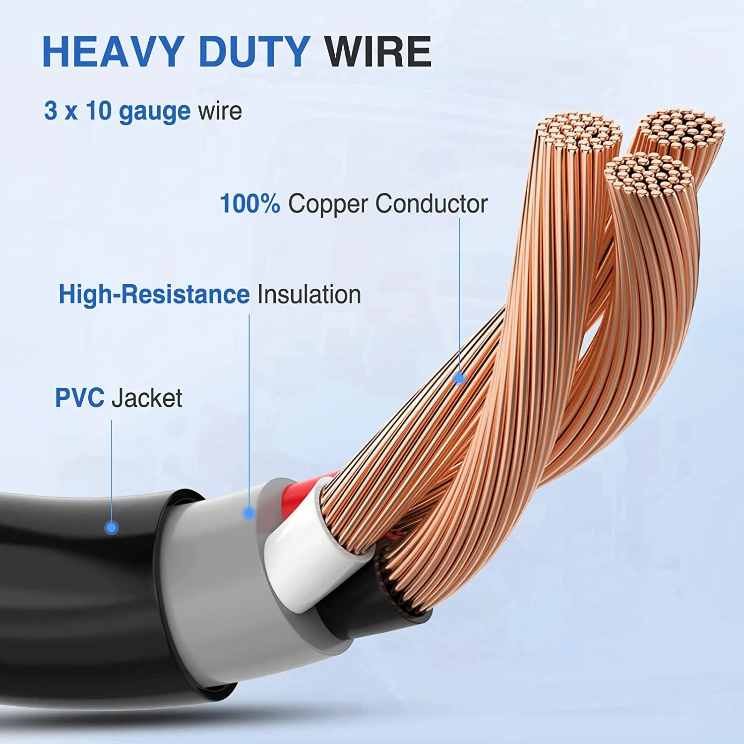30AMP to 50AMP RV Locking Adapter Cord