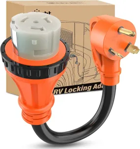 30AMP to 50AMP RV Locking Adapter Cord