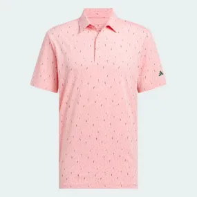 Adidas Ultimate365 All Over Print Polo Shirt - Semi Pink Spark