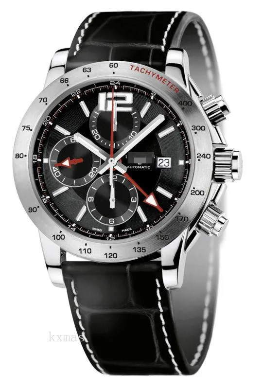 Affordable Trendy Crocodile Leather Watch Strap L3.670.4.56.2_K0008058