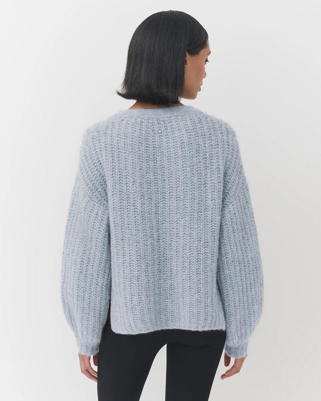 Alpaca Wool Cropped Cardigan