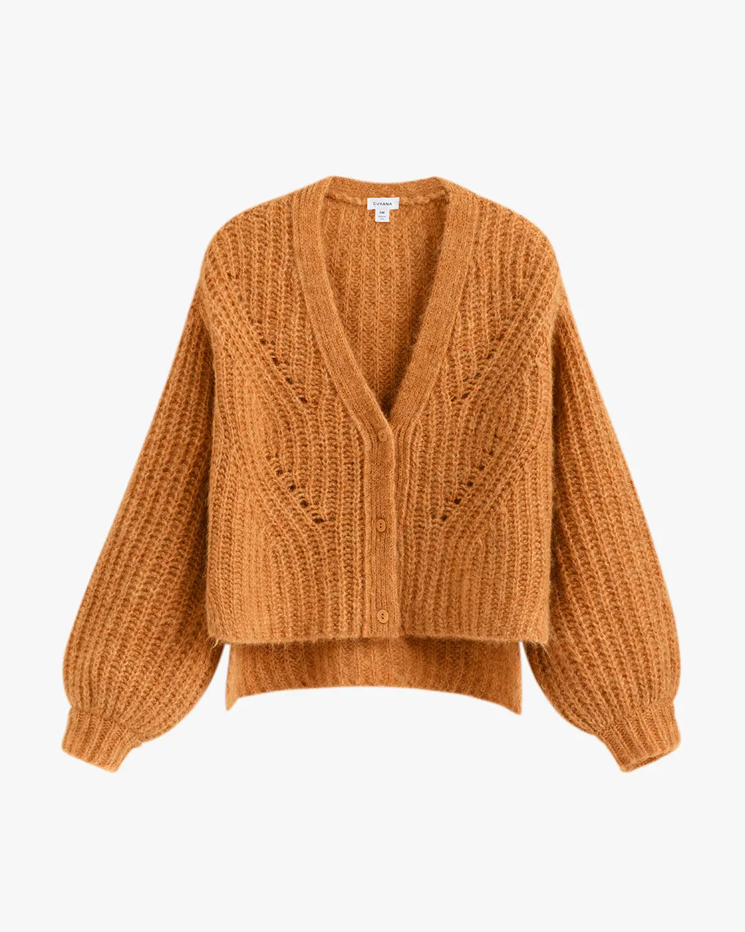 Alpaca Wool Cropped Cardigan