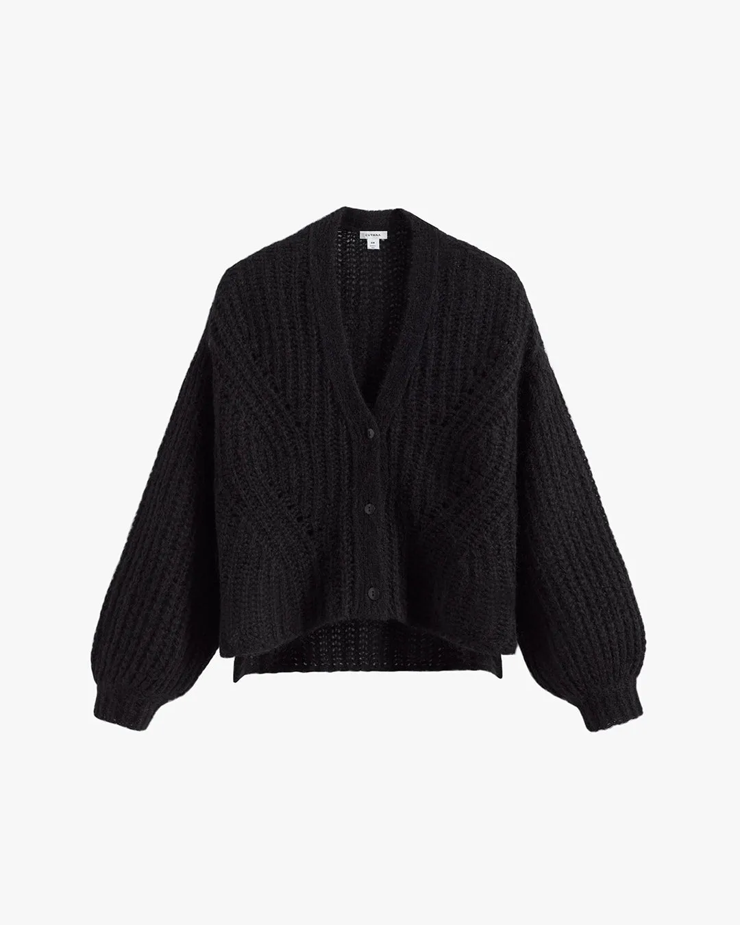 Alpaca Wool Cropped Cardigan