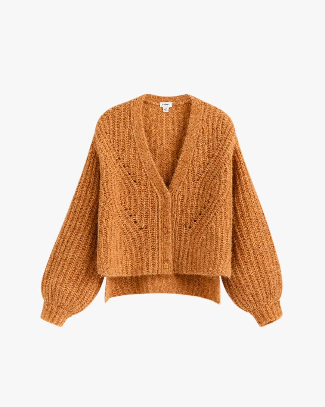 Alpaca Wool Cropped Cardigan