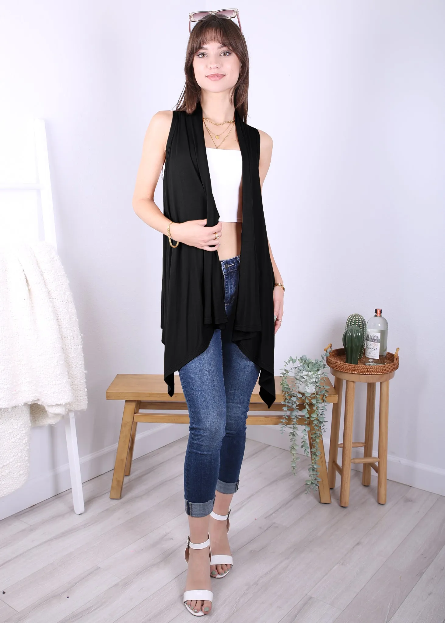 Anna-Kaci Womens Fringe Sequin Backless 1920s Flapper Cardigan