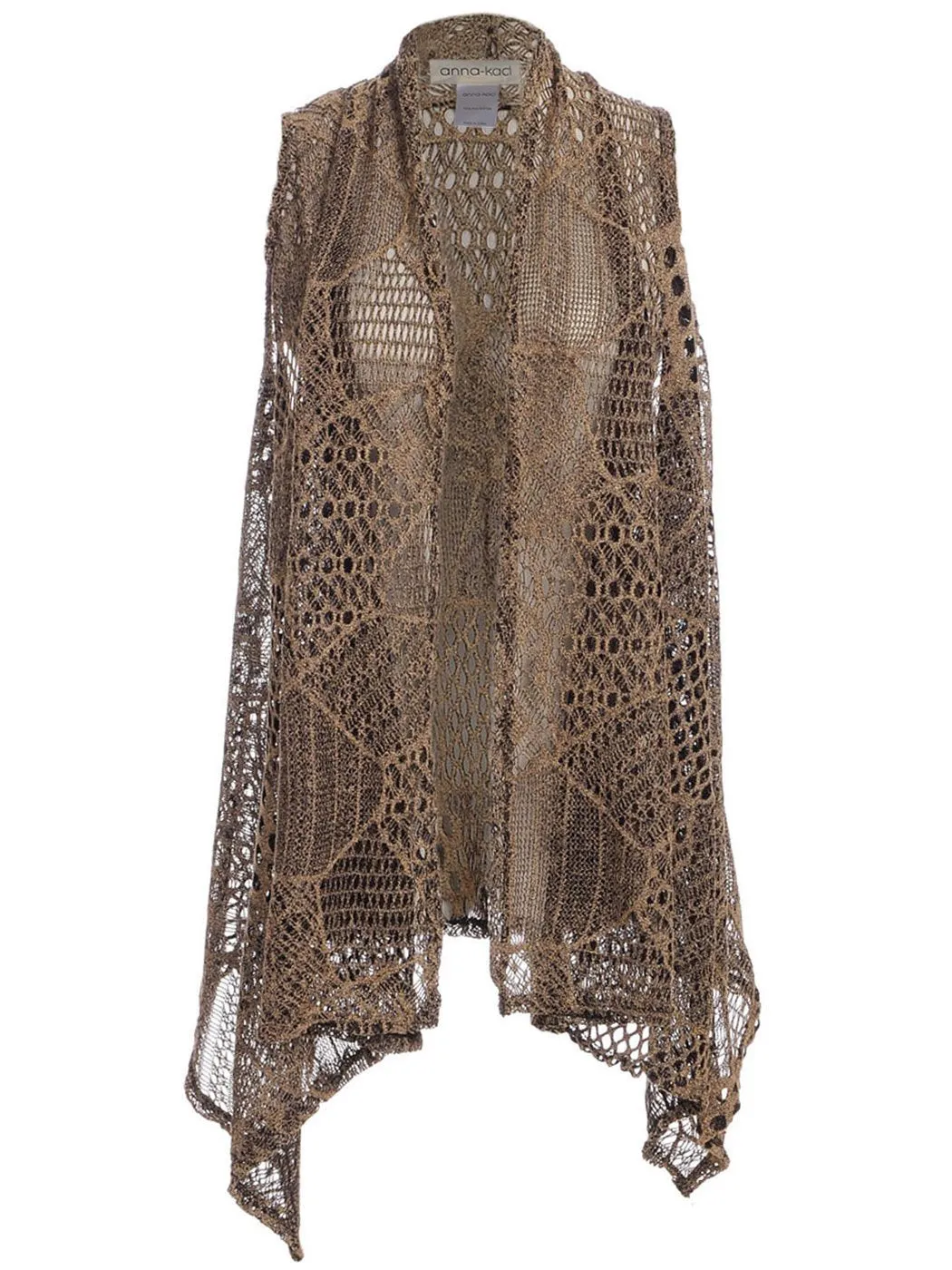 Anna-Kaci Womens Fringe Sequin Backless 1920s Flapper Cardigan