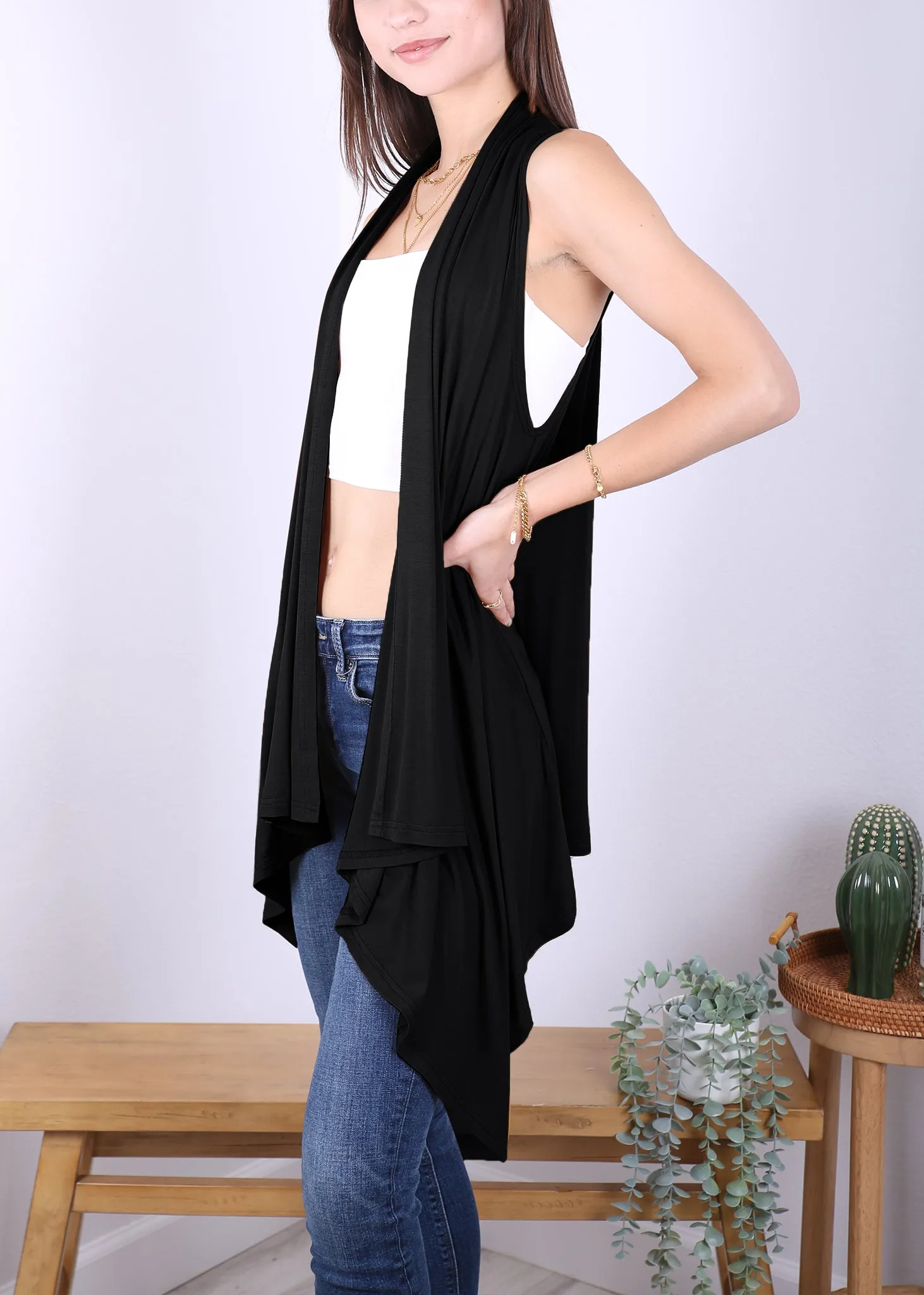Anna-Kaci Womens Fringe Sequin Backless 1920s Flapper Cardigan
