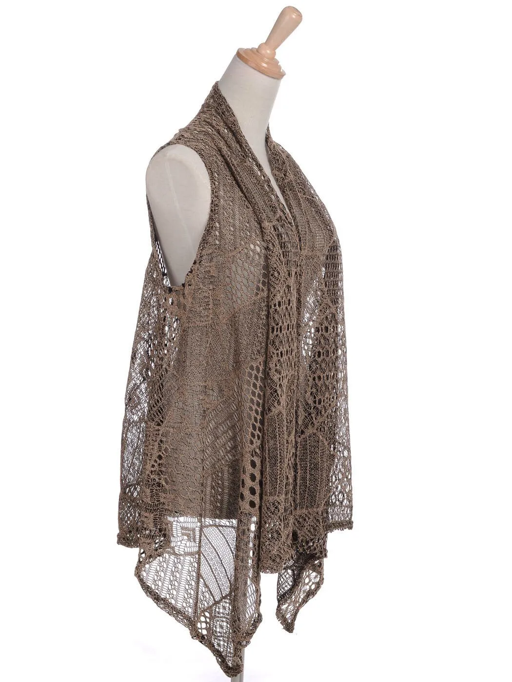 Anna-Kaci Womens Fringe Sequin Backless 1920s Flapper Cardigan