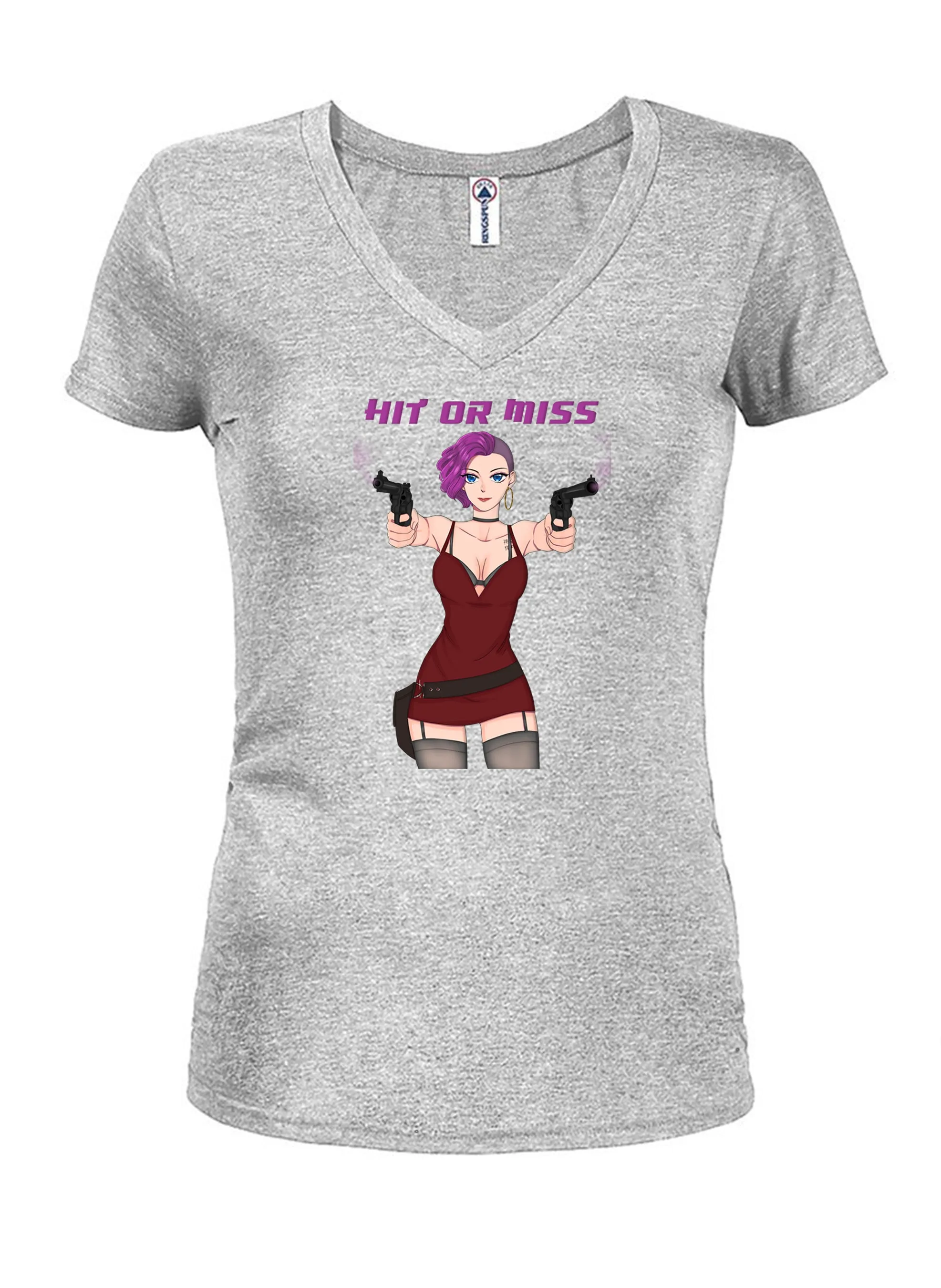 Assassin Juniors V Neck T-Shirt