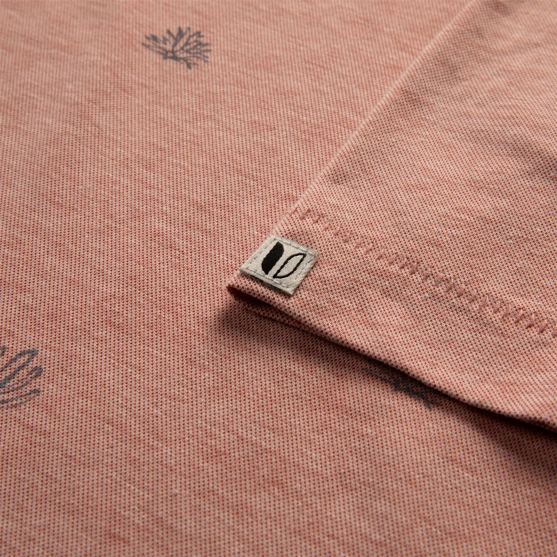 Astoria Cactus Print Polo Light Coral Oak - SS24