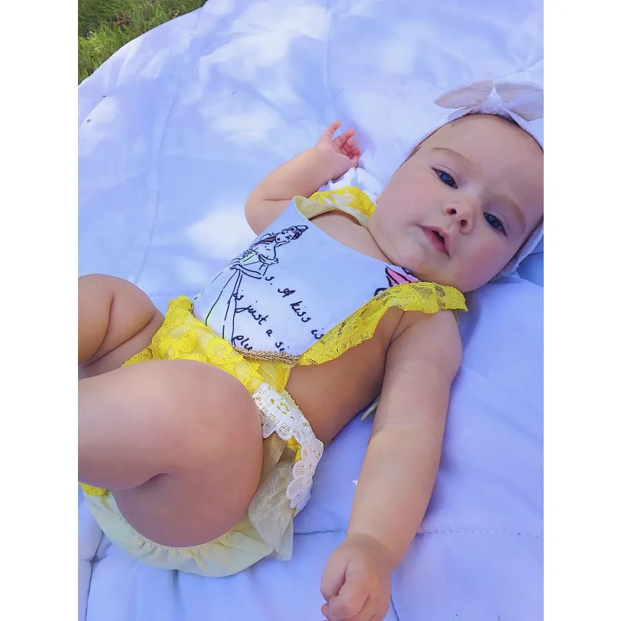 Belle Princess Elegant Lace Romper