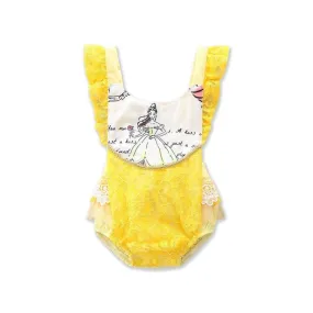 Belle Princess Elegant Lace Romper