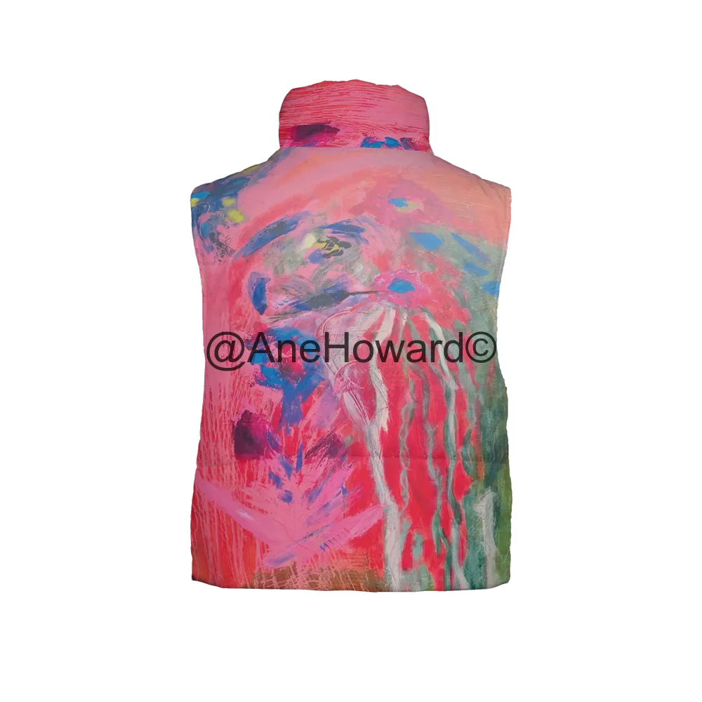 Bird of Paradise Women's Full-Zip Sleeveless Puffer Vest-Lightweight Ecodear