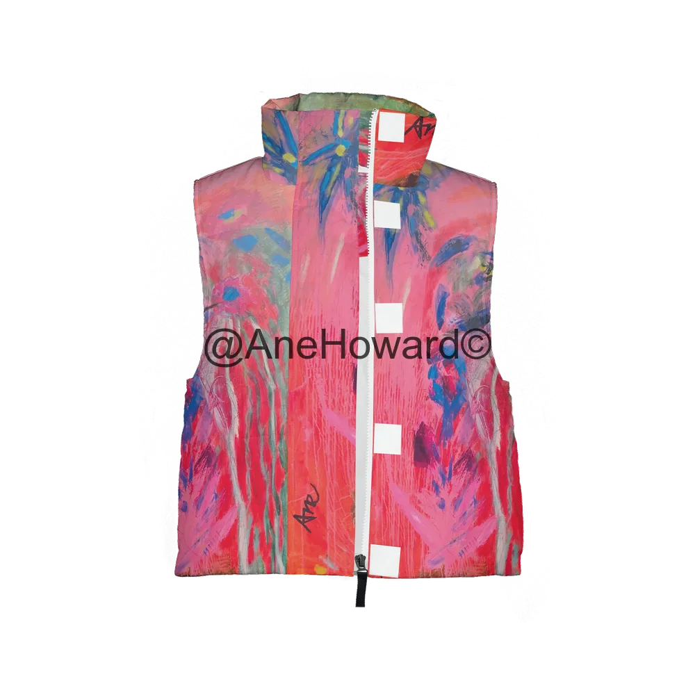 Bird of Paradise Women's Full-Zip Sleeveless Puffer Vest-Lightweight Ecodear