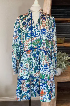 Boho Floral Tiered Dress