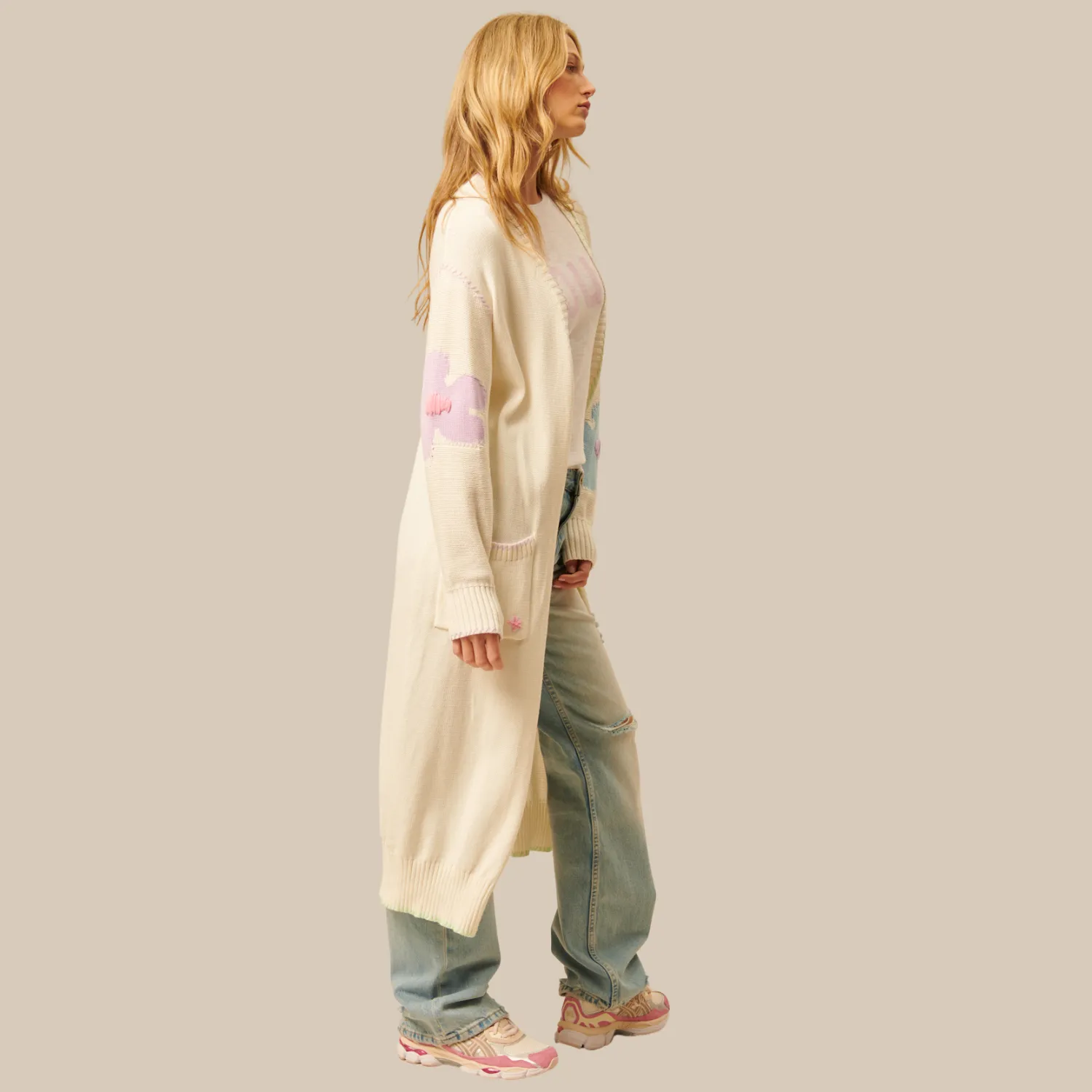 Bowie Long Cardigan (Radical Blossom)