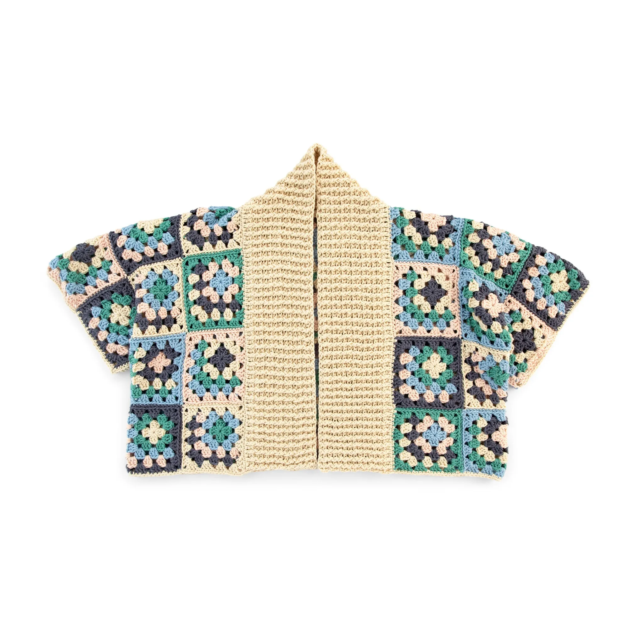 Caron Crochet Granny Boxy Cardigan