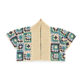 Caron Crochet Granny Boxy Cardigan