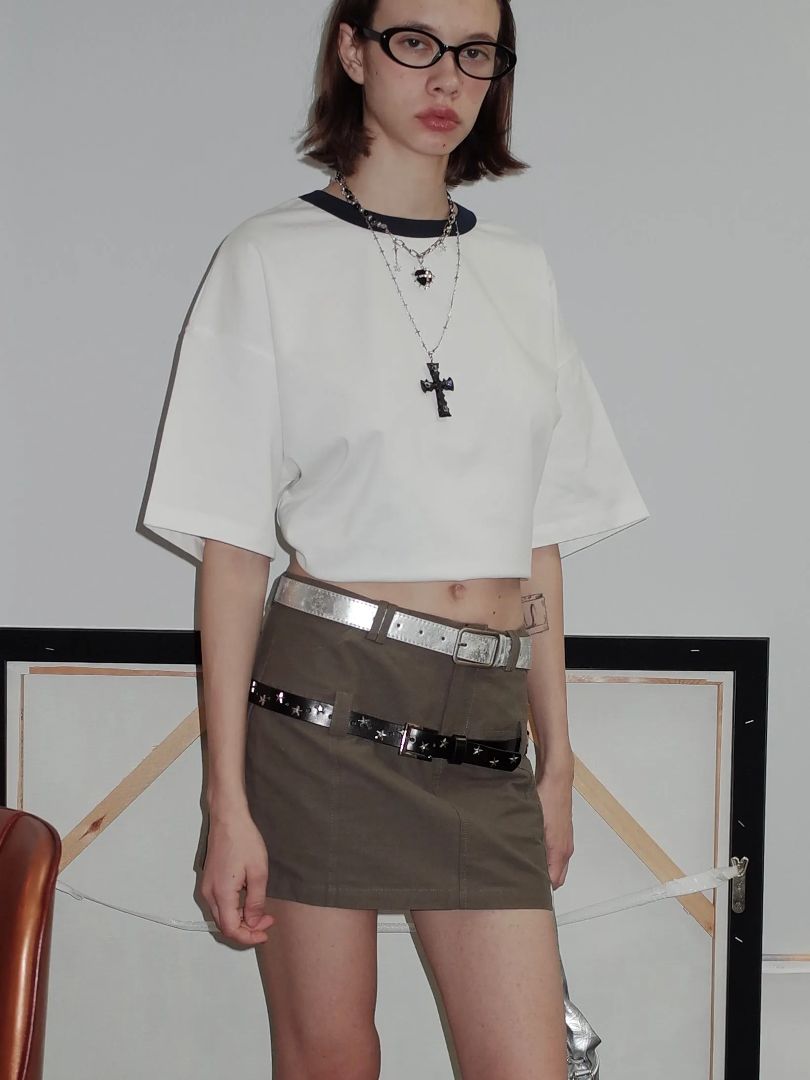 Color Splicing Boyfriend T-shirt