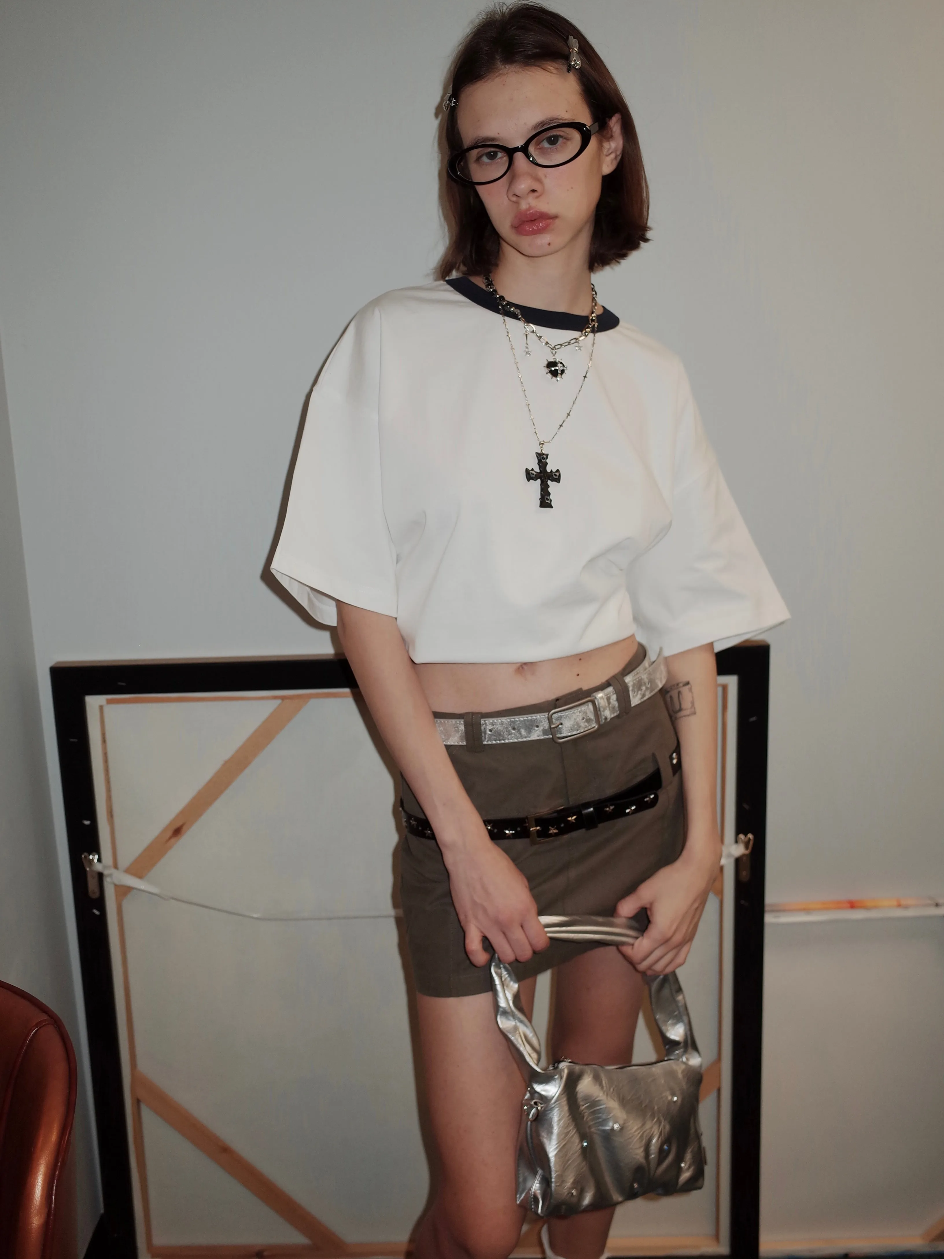 Color Splicing Boyfriend T-shirt