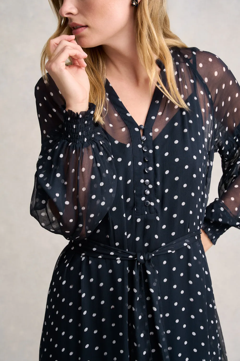 Crinkle Viscose Dress