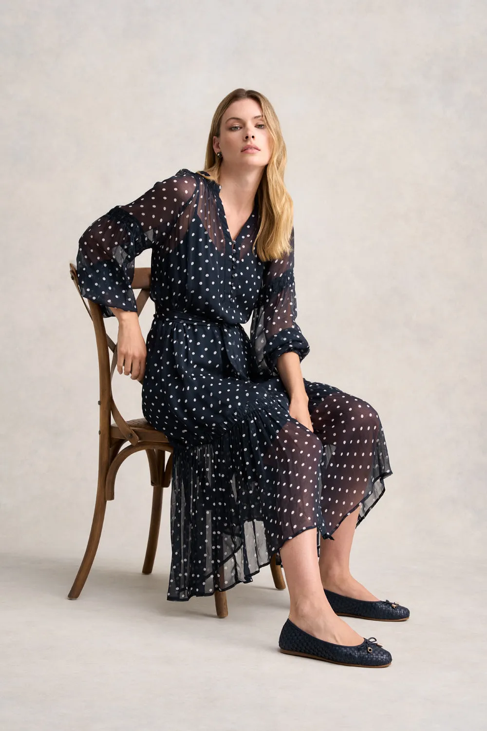 Crinkle Viscose Dress