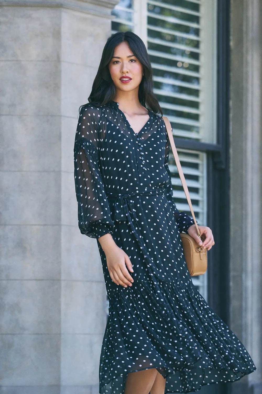 Crinkle Viscose Dress