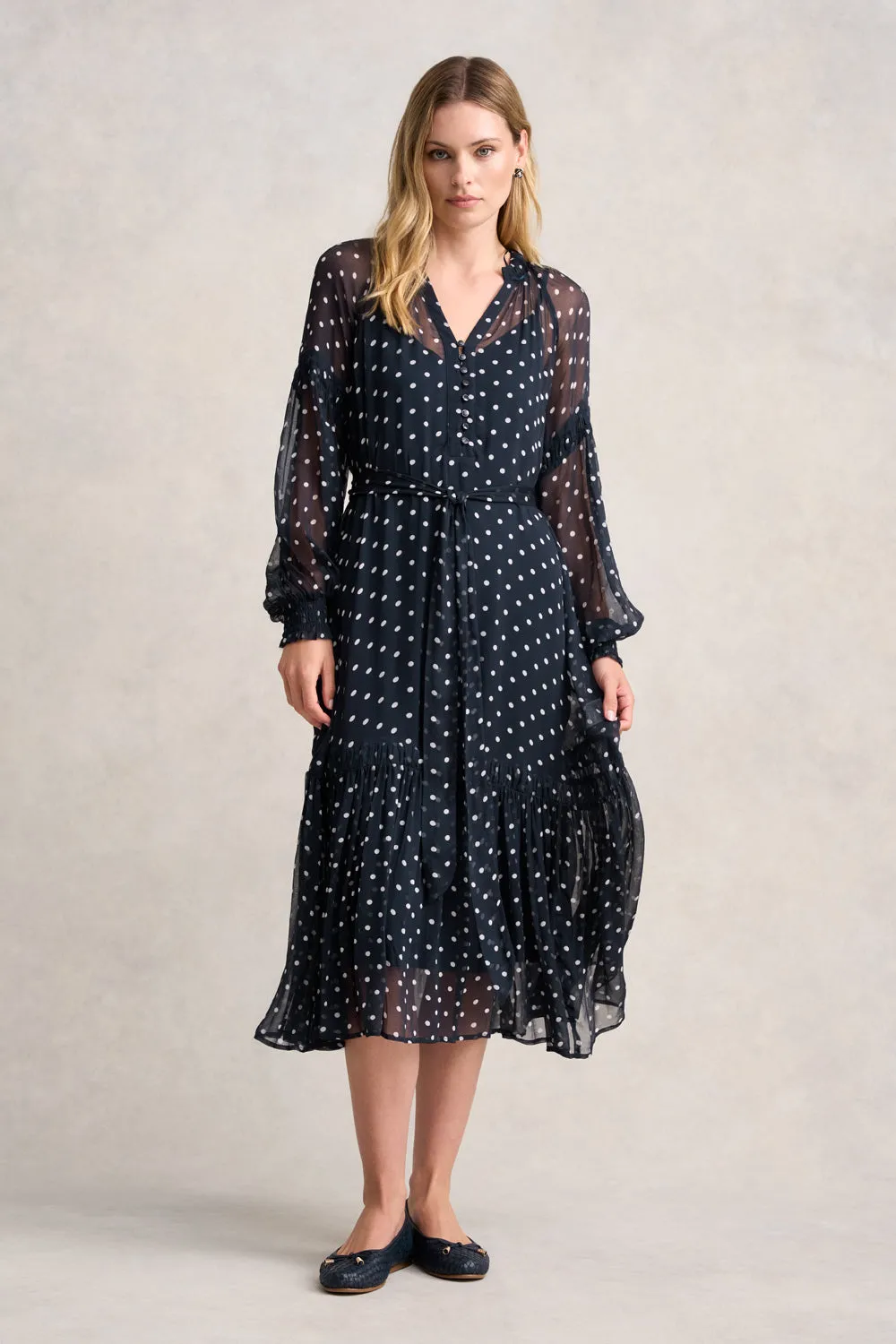 Crinkle Viscose Dress