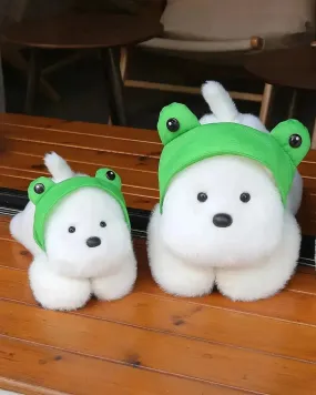 Cute Frog Dog Plush Toy
