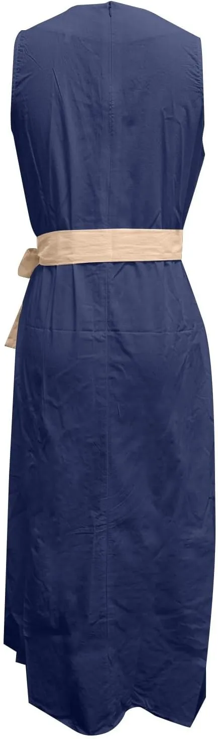 Dresses for Women 2025 Elegant Classy,Women's Elegant Summer Fashionable Solid Color Waist Strap Medium Length Dress