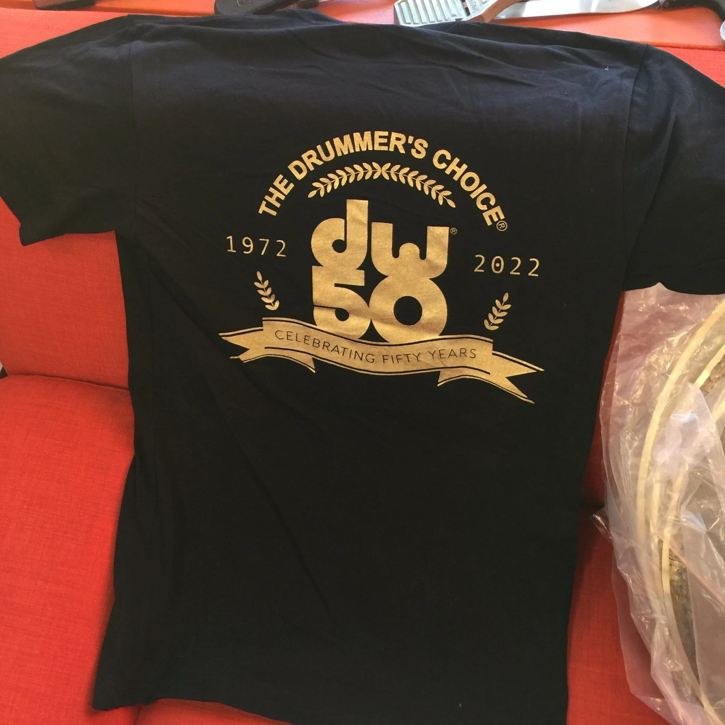 DW 50th Anniversary Classic Logo T-shirt, Short Sleeves, XL