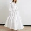 Elegant Solid Paneled Maxi Dress