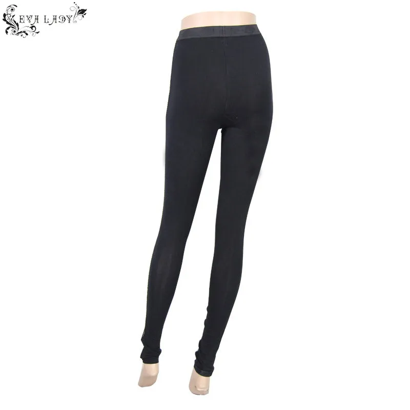 EPT003 witch elastic waistband flocking printed transparent stretchy mesh sexy women leggings