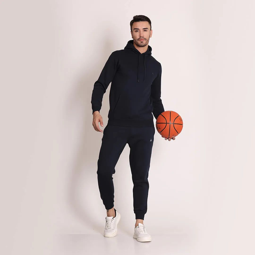 Fleece Hoodie- Denim Blue