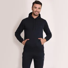 Fleece Hoodie- Denim Blue
