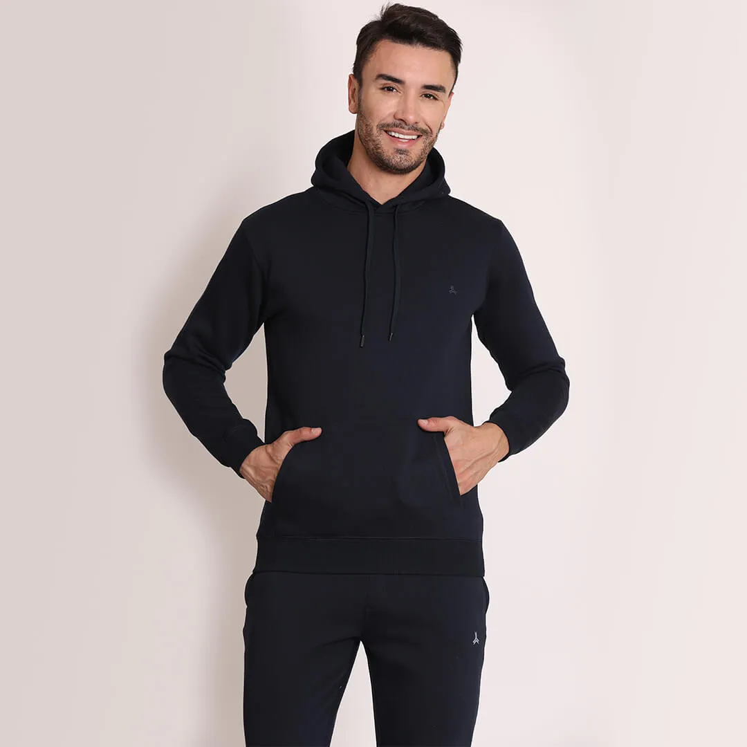 Fleece Hoodie- Denim Blue