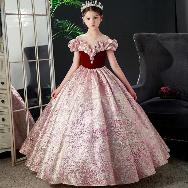 Formal Occasion Elegant Elegant Party Dress for Kids Girls