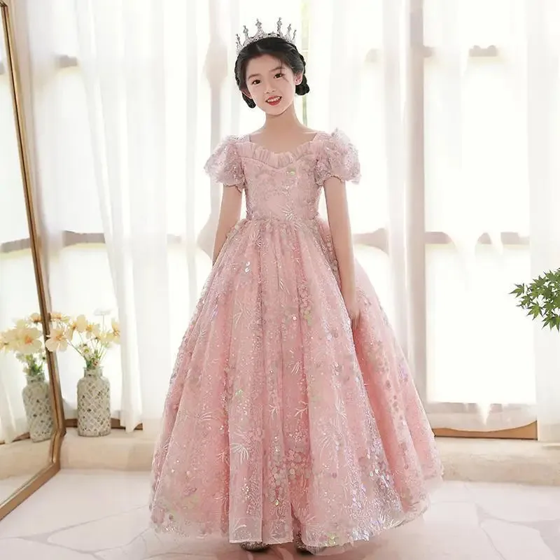 Formal Occasion Elegant Elegant Party Dress for Kids Girls