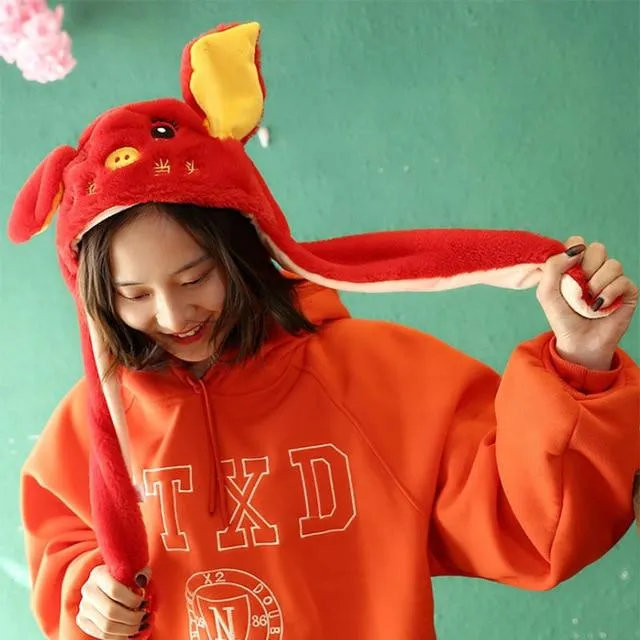 Fuzzy Kawaii Plush Hat