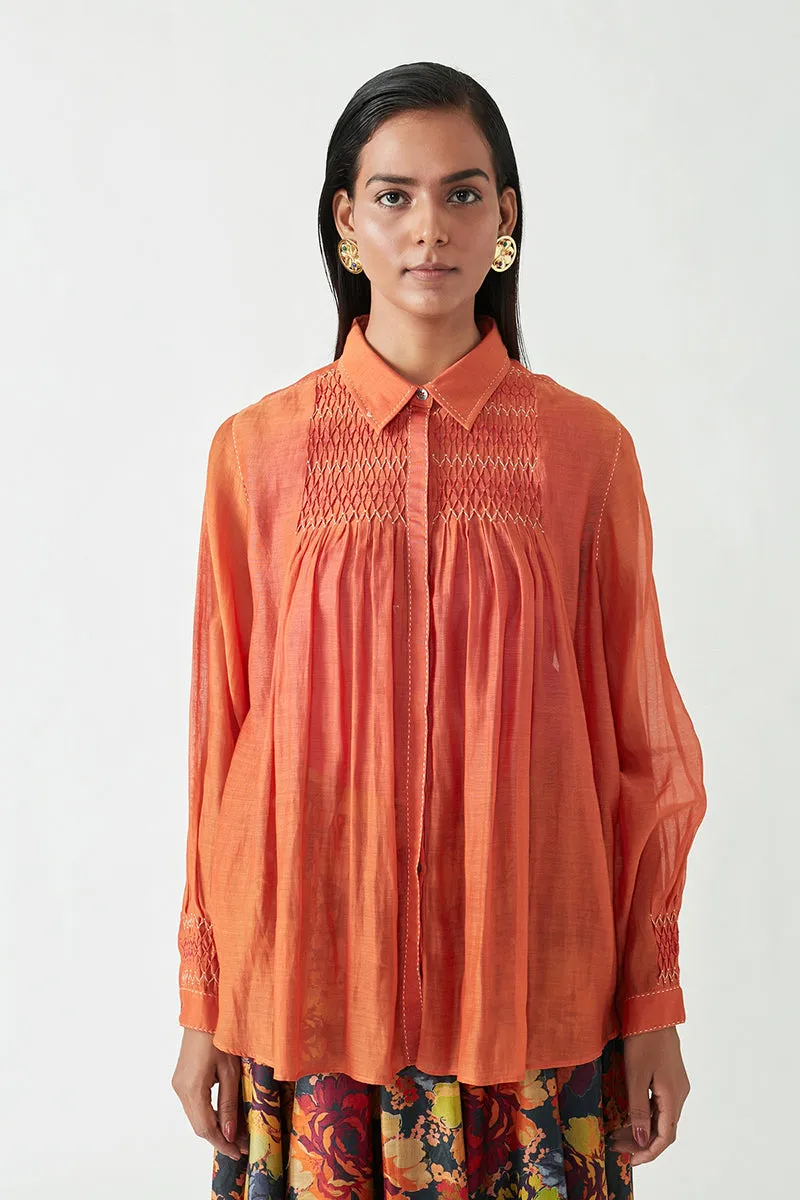 GAMAL SMOCKING SHIRT