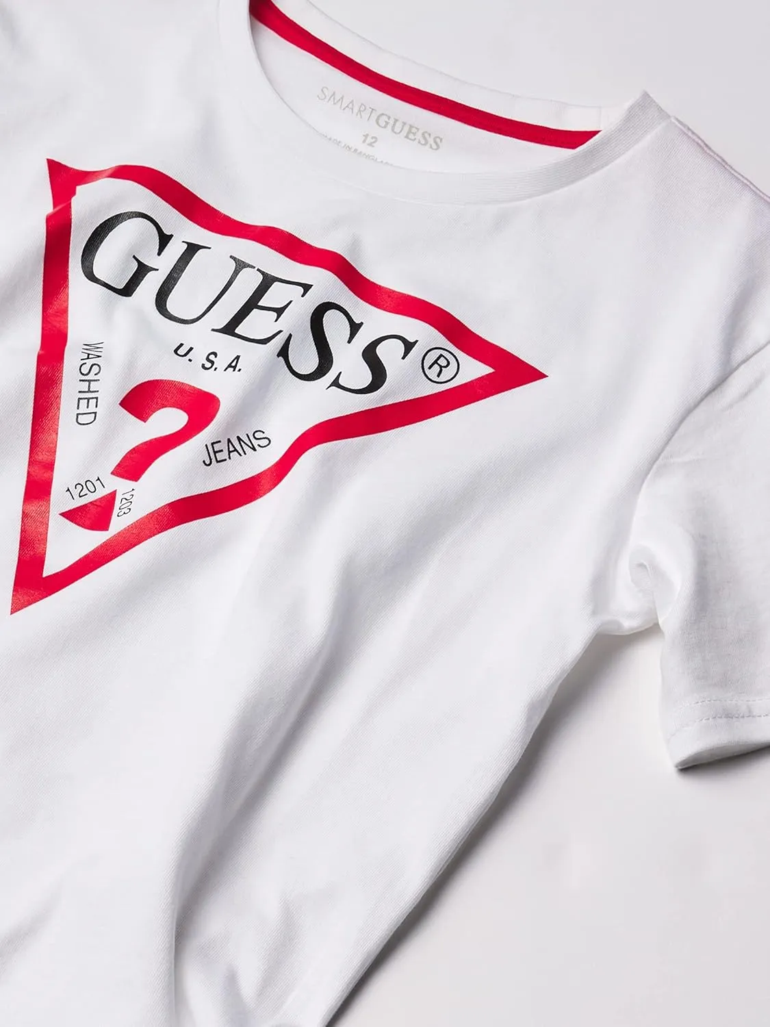 GUESS Boys' Big Organic Cotton Classic Logo T-Shirt