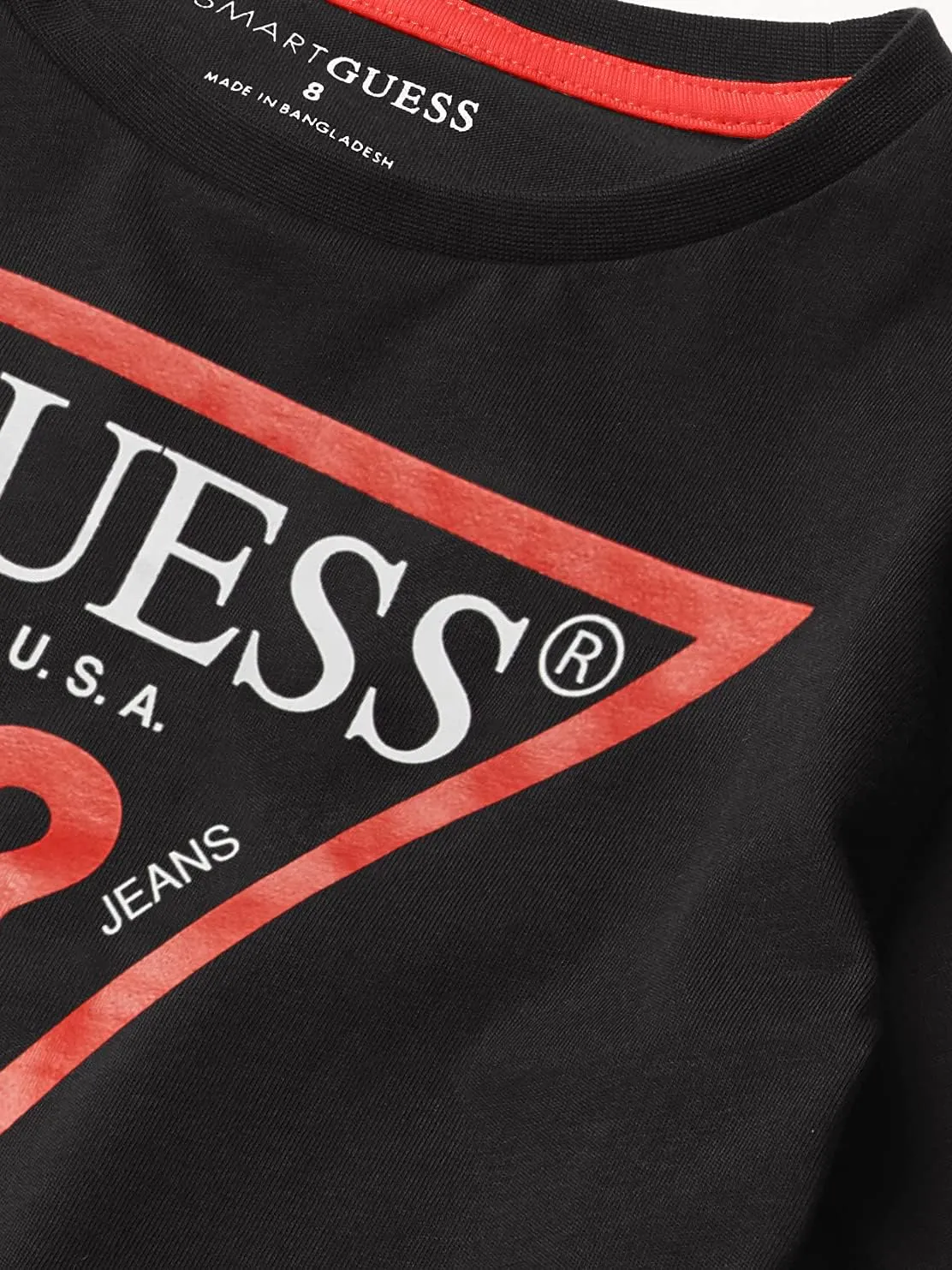 GUESS Boys' Big Organic Cotton Classic Logo T-Shirt
