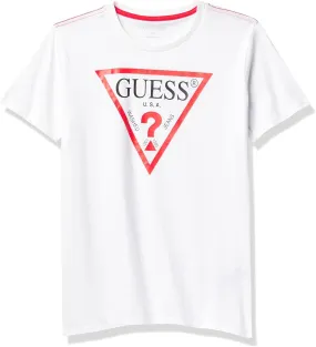 GUESS Boys' Big Organic Cotton Classic Logo T-Shirt