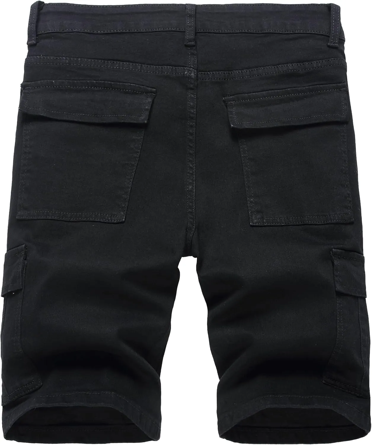 JUNBAOSS Men's Slim Fit Stretch Denim Shorts Ripped Skinny Jean Shorts for Men,Fashion Straight Comfort Flex Waist Short