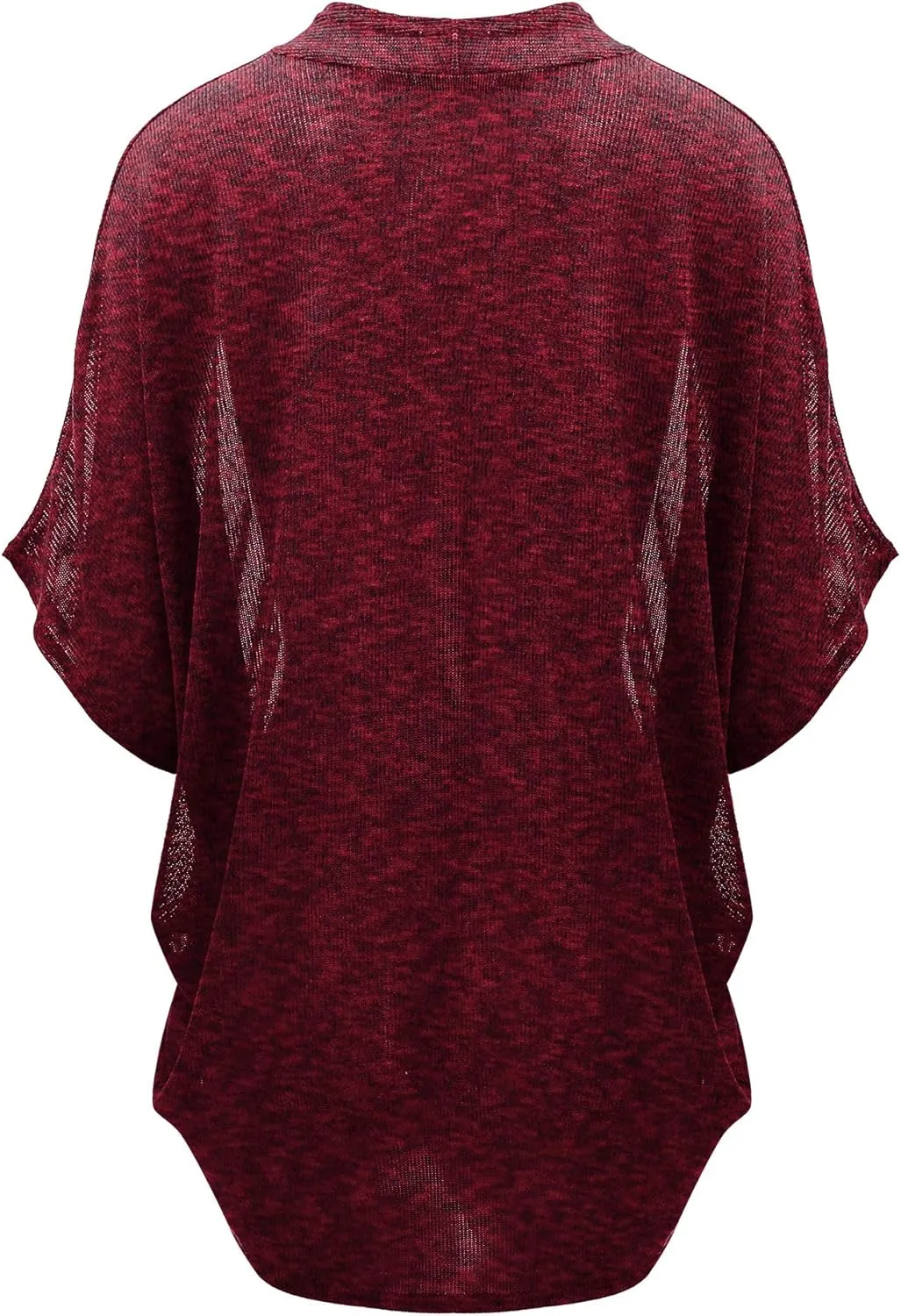 Lock and Love Kimono Style Women's Short Sleeve Open-Front Batwing Cardigan Loose fit