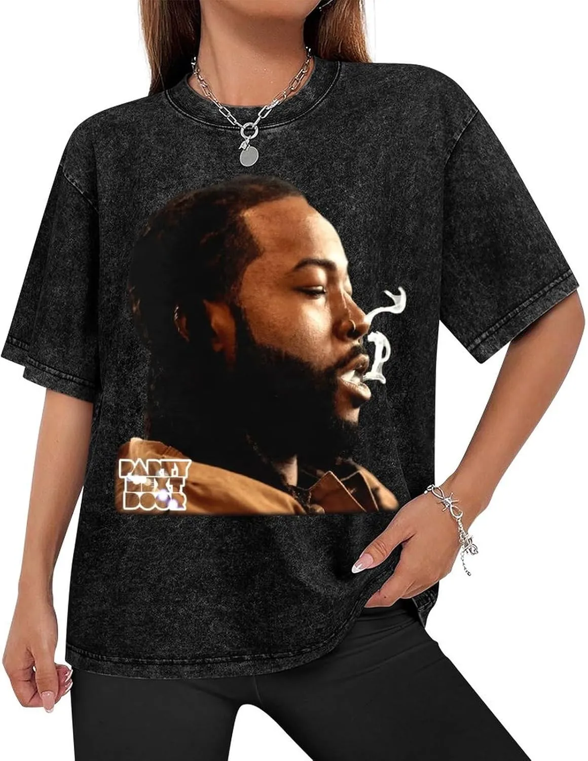 Men Shirt,Rapper Shirts Washed Tshirt Cotton Round Neck T Shirt Oversize T-Shirt for Men Classic Shirts